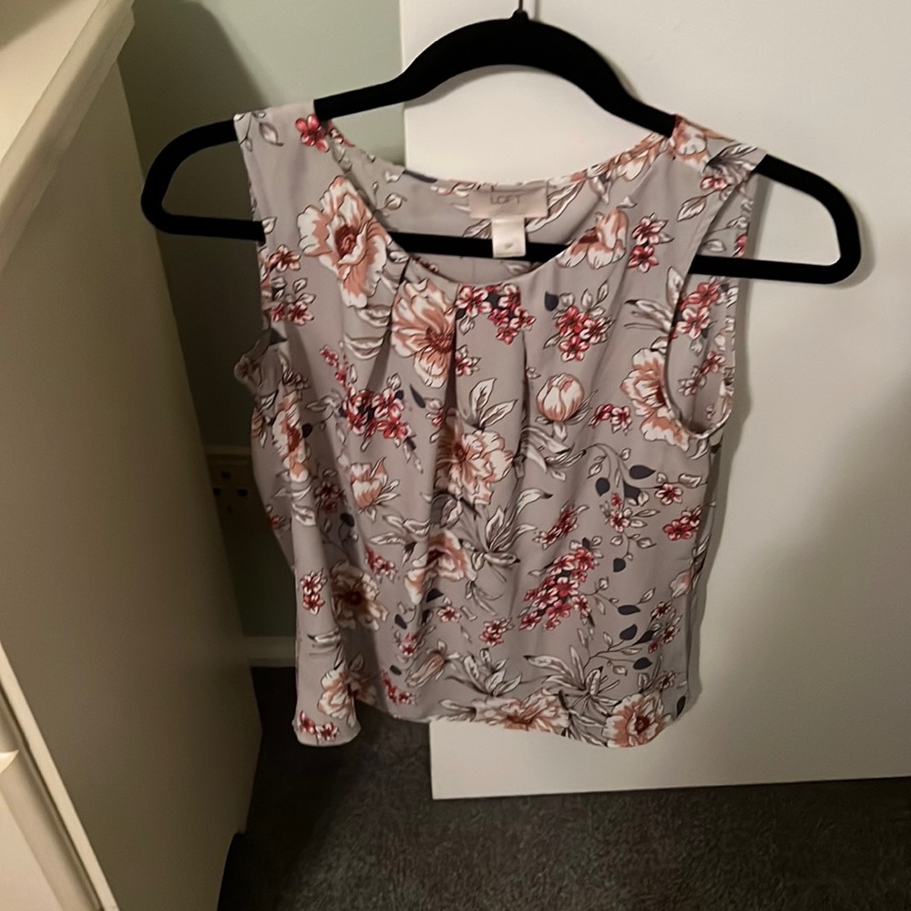 Loft outlet floral tank top blouse
